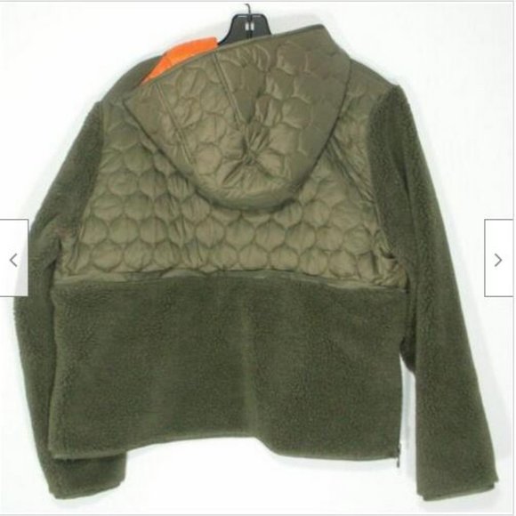 NWT Veronica Beard Leo Sherpa Fleece Quilted Pullover Jacket XL - Picture 9 of 12